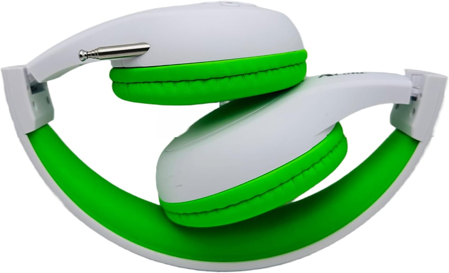 FM Radio Headphones (White & Lime Green)