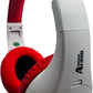 FM Radio Headphones (White & Red)