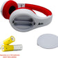 FM Radio Headphones (White & Red)