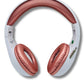 FM Radio Headphones (White & Rose Gold)