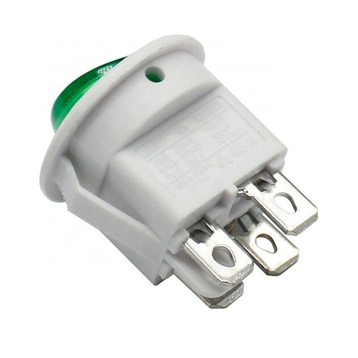 leci rs601 green light 4pin on off round rocker switches RS601