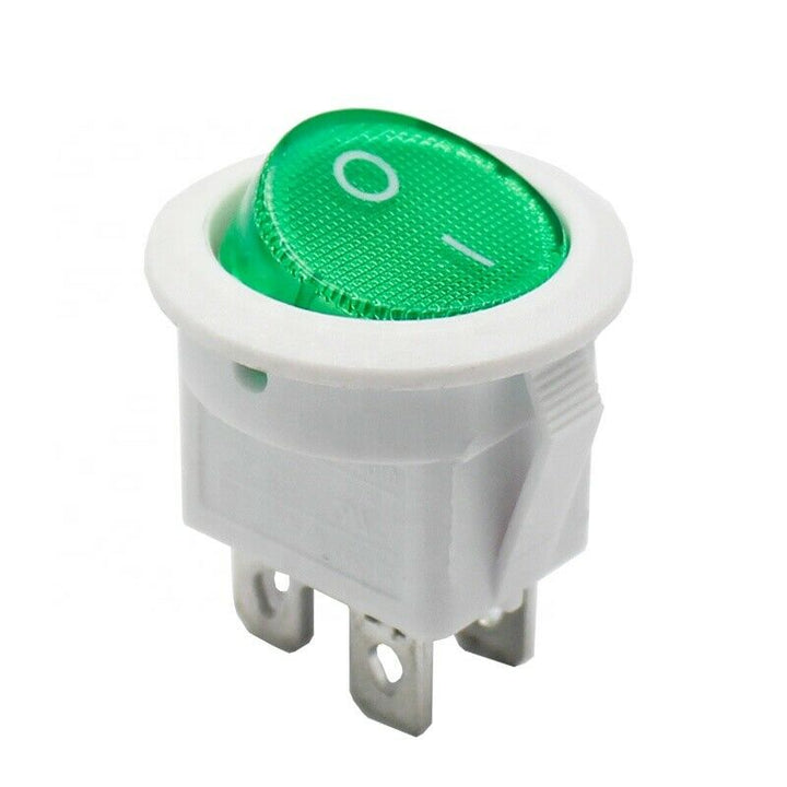 leci rs601 green light 4pin on off round rocker switches RS601