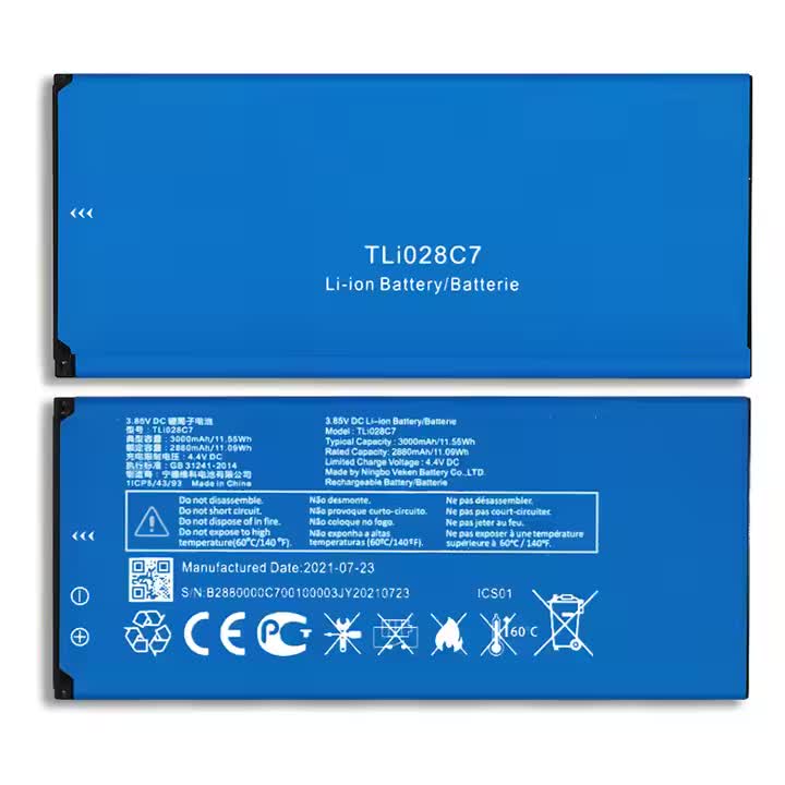 TLi028C7 For Alcatel 1B 2020 OT-5002D 5002X 5002A 5002F 5002I 5002M 5002S TLi028C1 Battery (3000mAh)